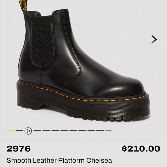 Doc Martens 2976 Leather Platform Boots - Picture 2 of 8